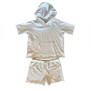 Frank & Eileen *SET* NWD Mel Hoodie and Pearl Sweat Shorts White Size L